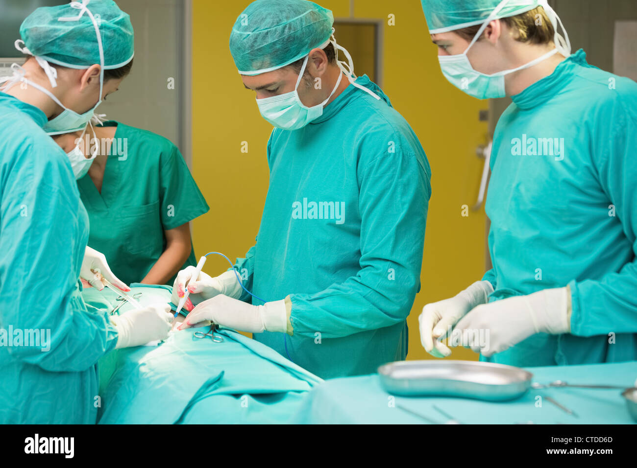 View of surgeons holding surgical tools Stock Photo Alamy