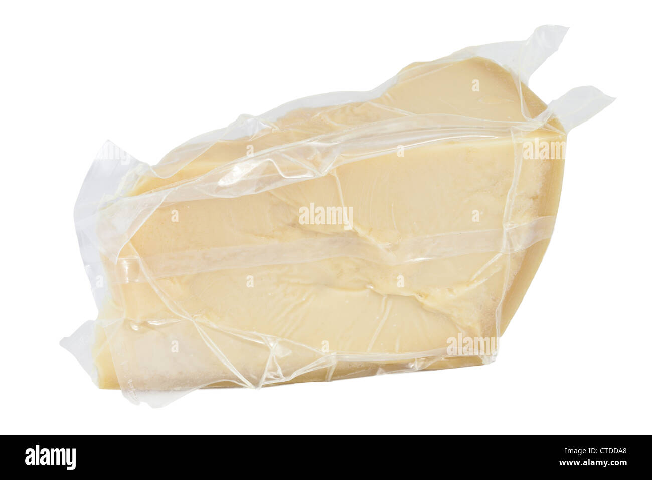 A Vacuum Packed Block Of Parmesan Cheese Stock Photo Alamy