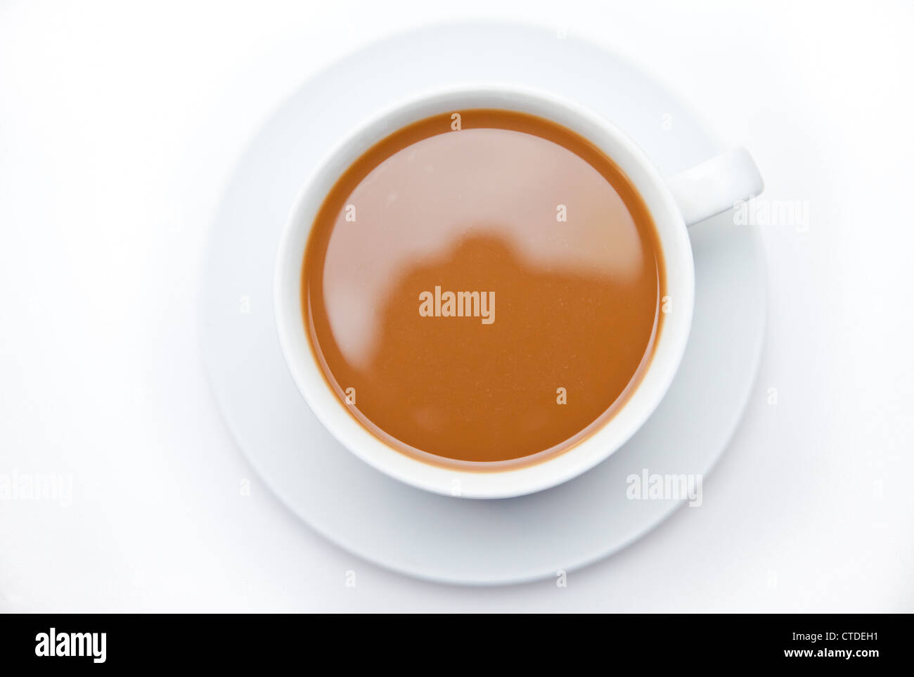 Cup of white coffee Stock Photo