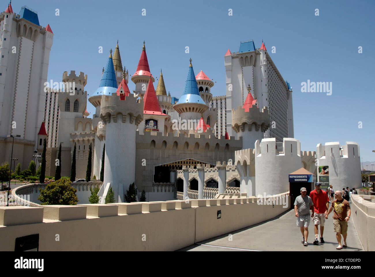 Excalibur Hotel Casino in Las Vegas, Nevada, USA Stock Photo