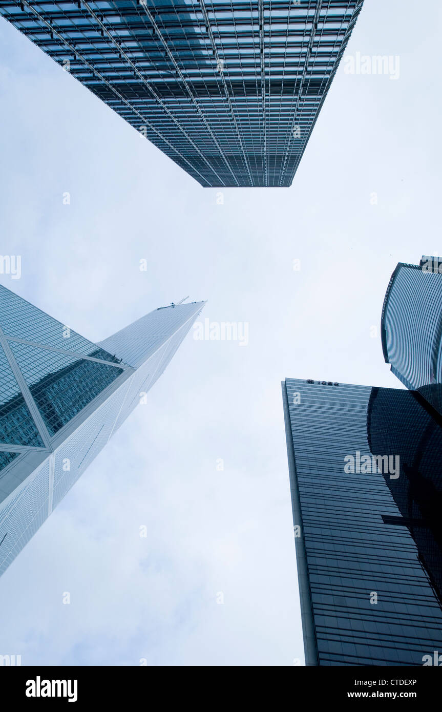 Modern high rise buildings in Hong Kong Stock Photo - Alamy