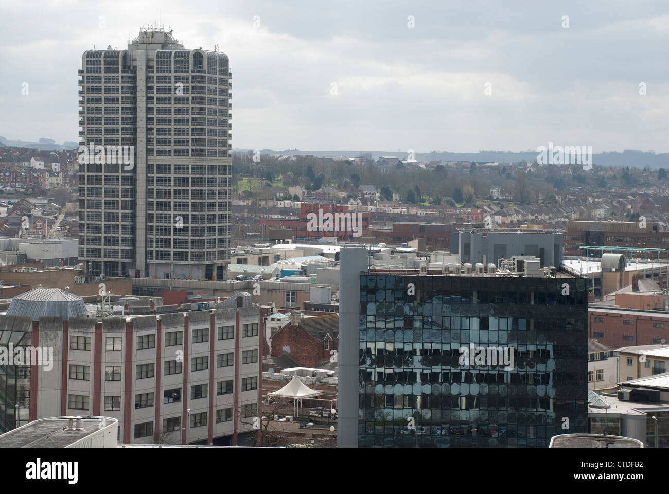 swindon town centre skyline Stock Photo - Alamy