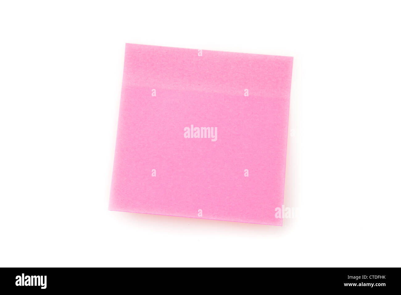 Pink adhesive note Stock Photo
