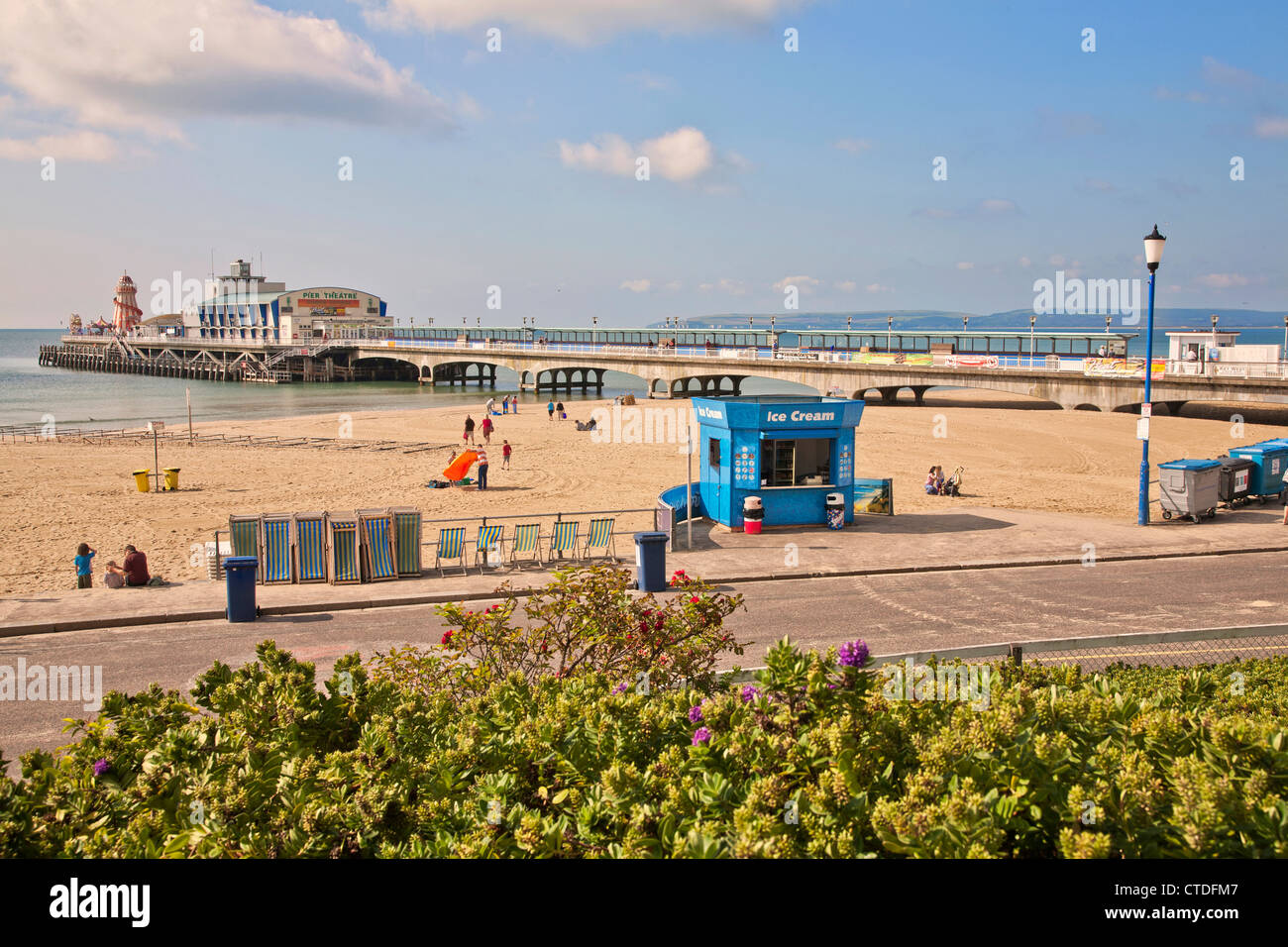 United Kingdom. England. Dorset. Bournemouth sea front and pier. Stock Photo