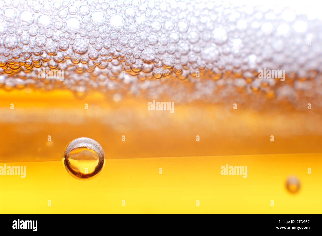 Beer bubbles as background Stock Photo Alamy