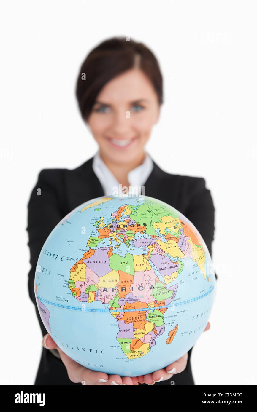 Holding earth globe hi-res stock photography and images - Alamy