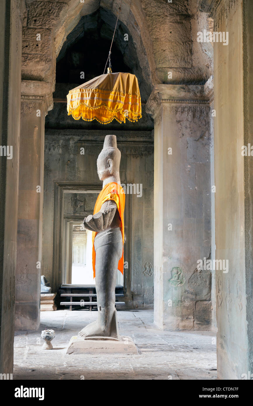 Statue of Vishnu in Angkor Wat, Cambodia Stock Photo