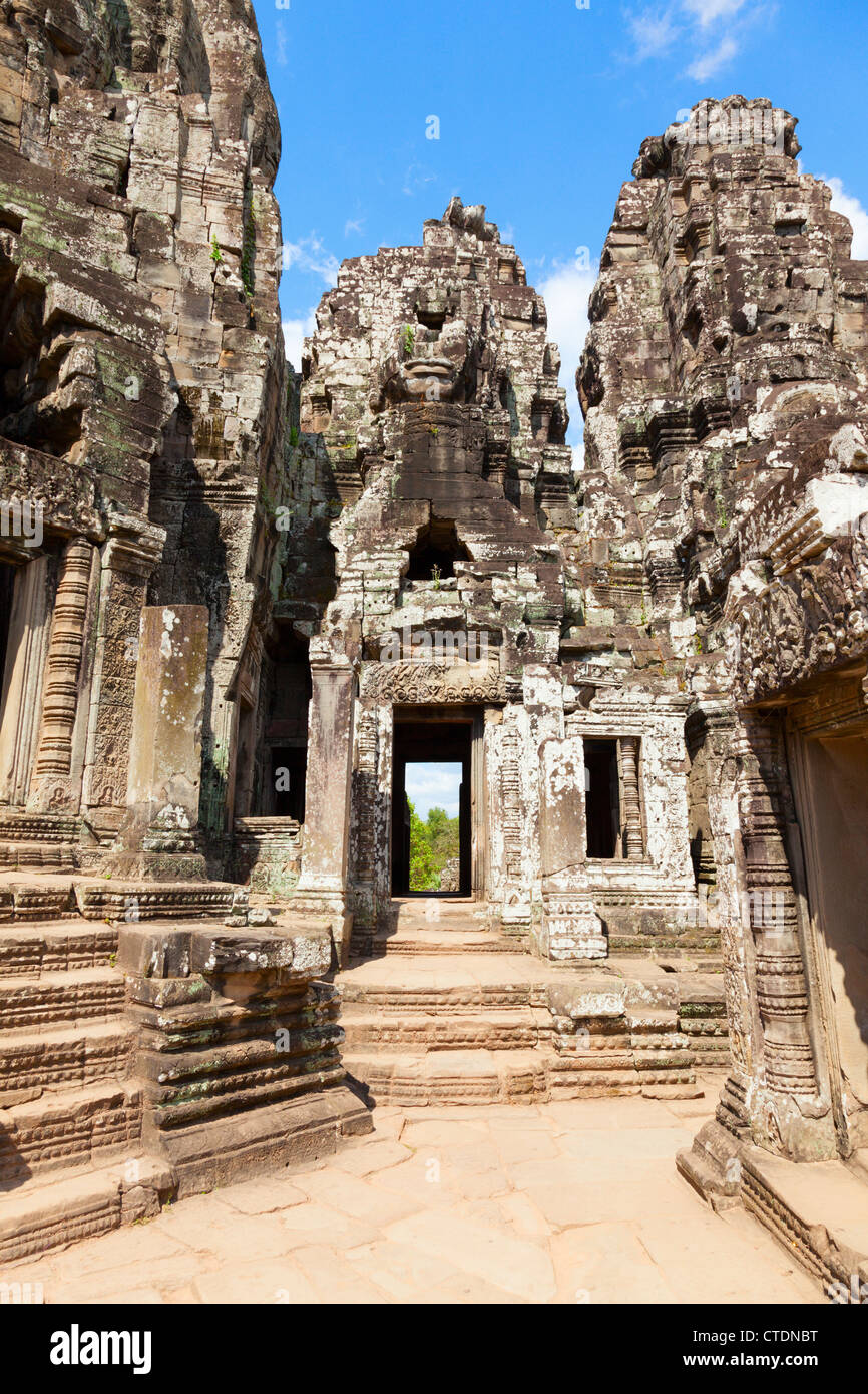 Bayon temple in Angkor Thom, Cambodia Stock Photo