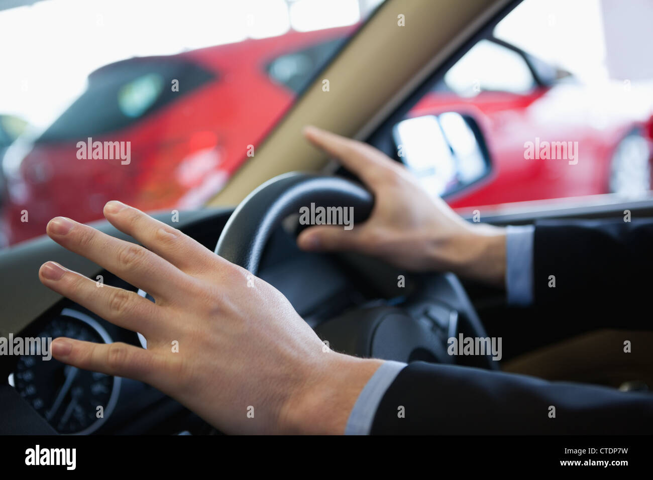 Man steering hi-res stock photography and images - Alamy