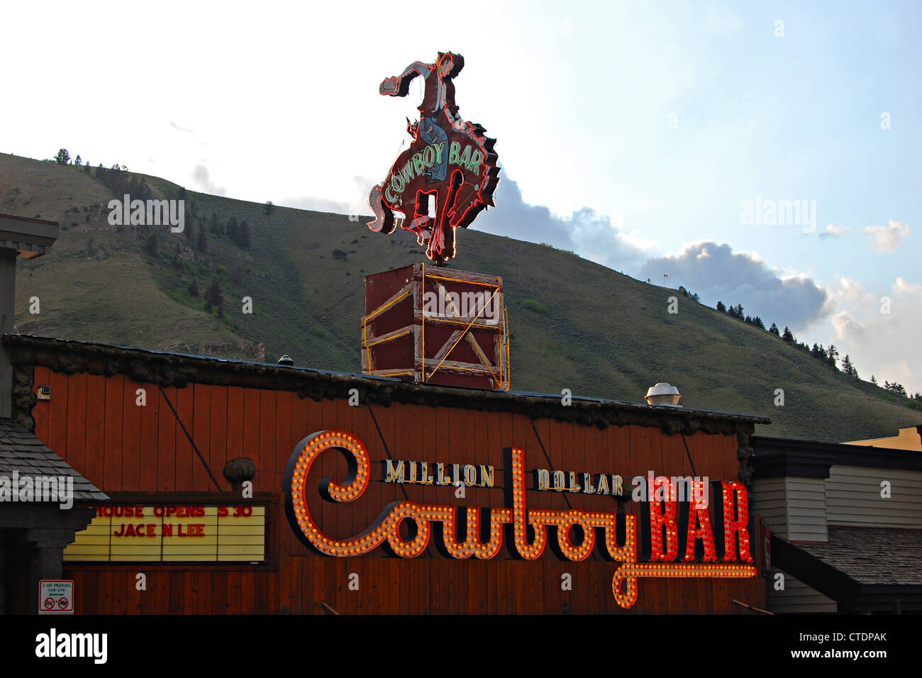 Million Dollar Cowboy Bar, Jackson, Wyoming Stock Photo Alamy