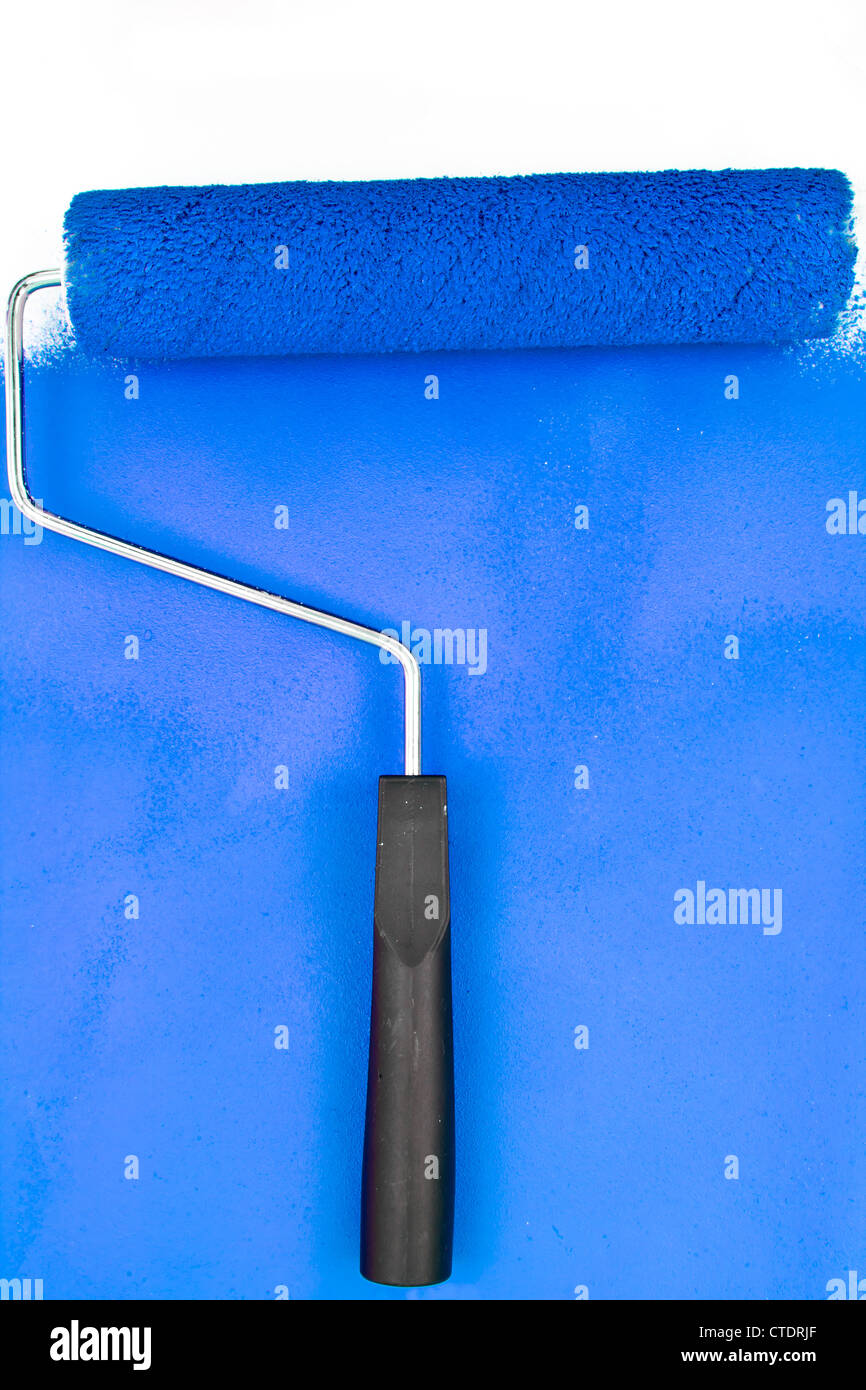 Blue brush stroke paint hi-res stock photography and images - Alamy