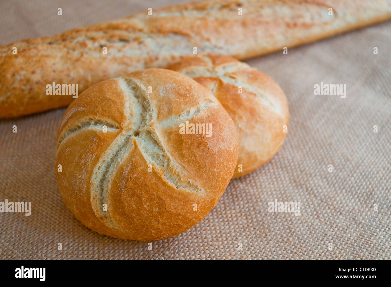 Bread loafs. Stock Photo
