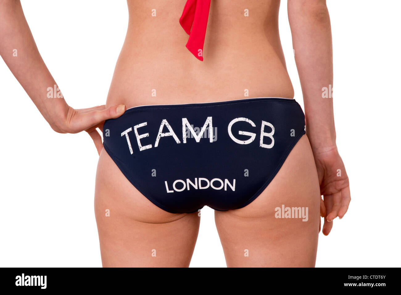 Team GB London Olympics volleyball bikini Stock Photo
