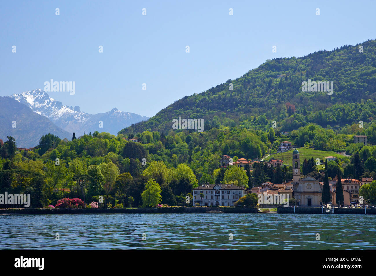 St Giovanni near Bellagio in spring sunshine, Lake Como, Northern Italy, Europe Stock Photo