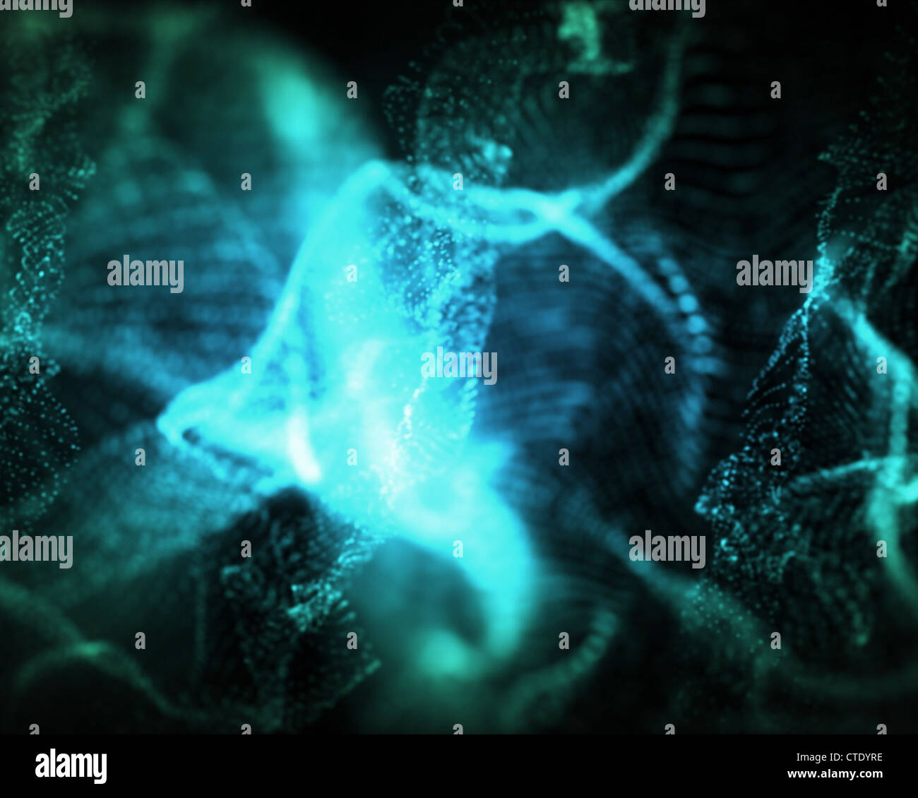 Indefinite shapes of blue lighting Stock Photo Alamy