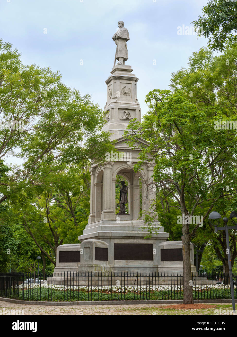 Cambridge Common Monument, MA Stock Photo