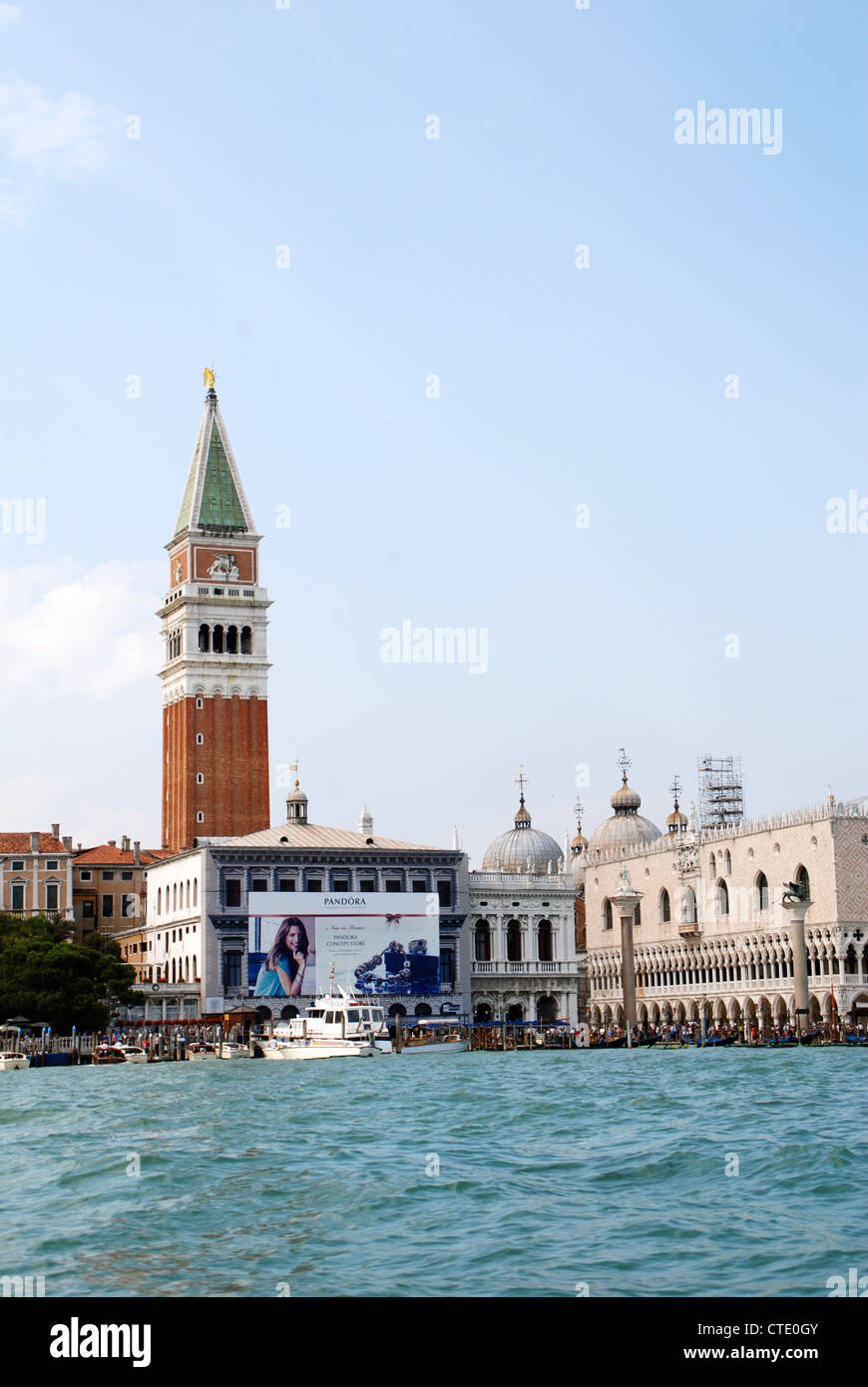 St Marks Venice from the Lagoon Stock Photo