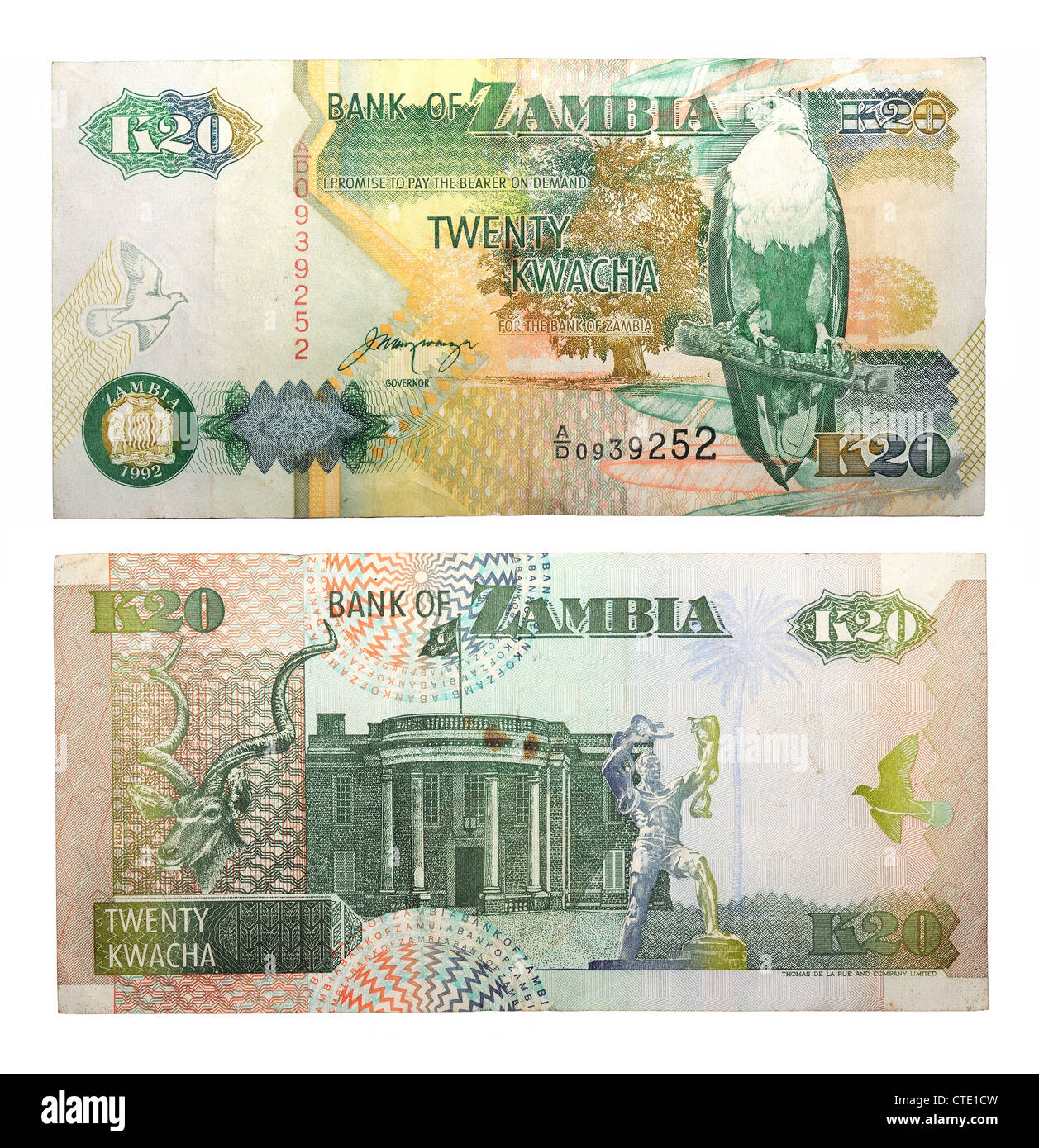 20 Zambian kwacha Stock Photo