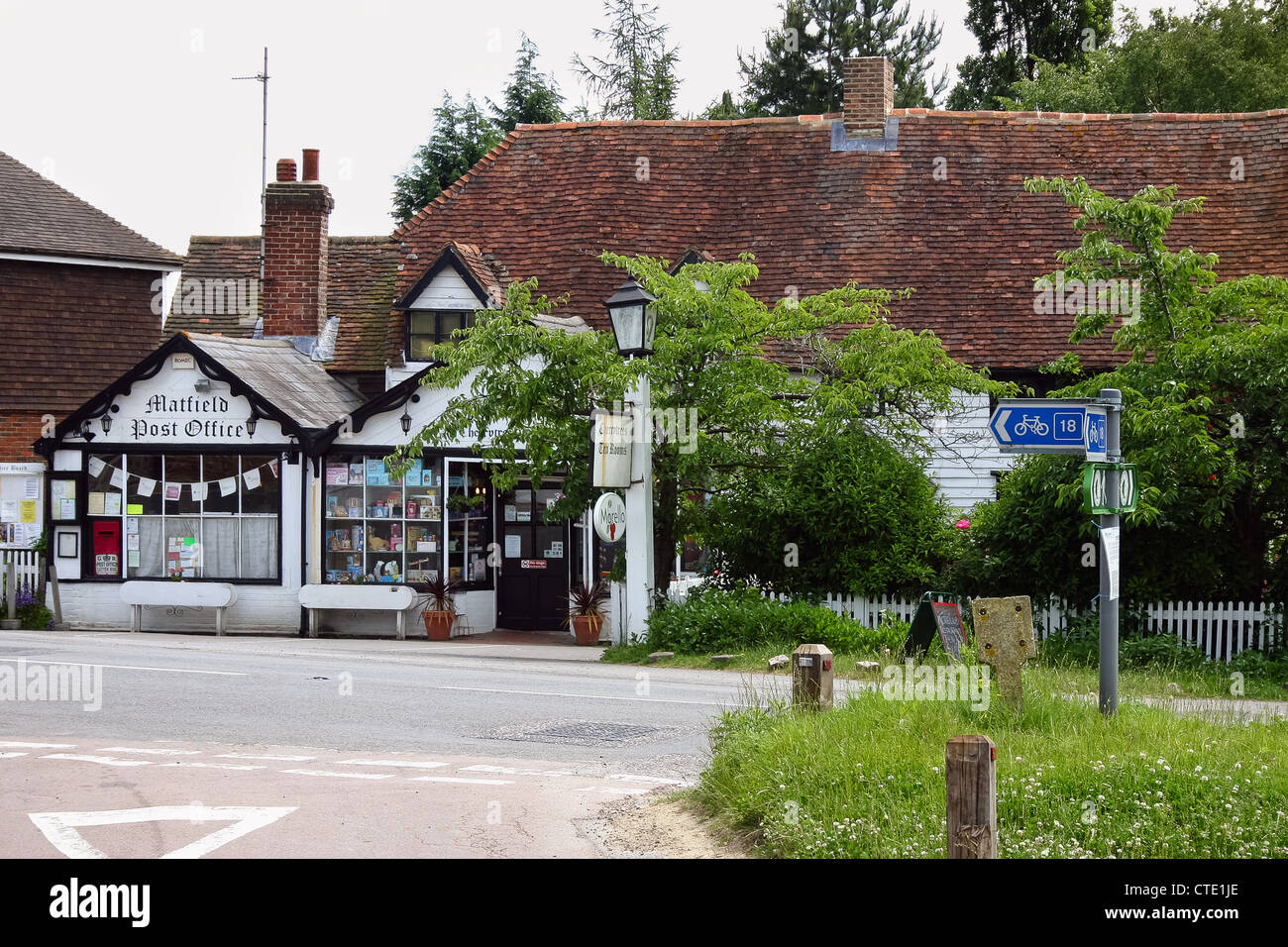 Post Office at Matfield Kent Stock Photo Alamy