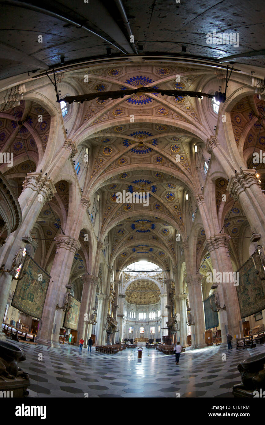 Interior of Cathedral in Como town centre, Lake Como, Italy, Europe Stock Photo