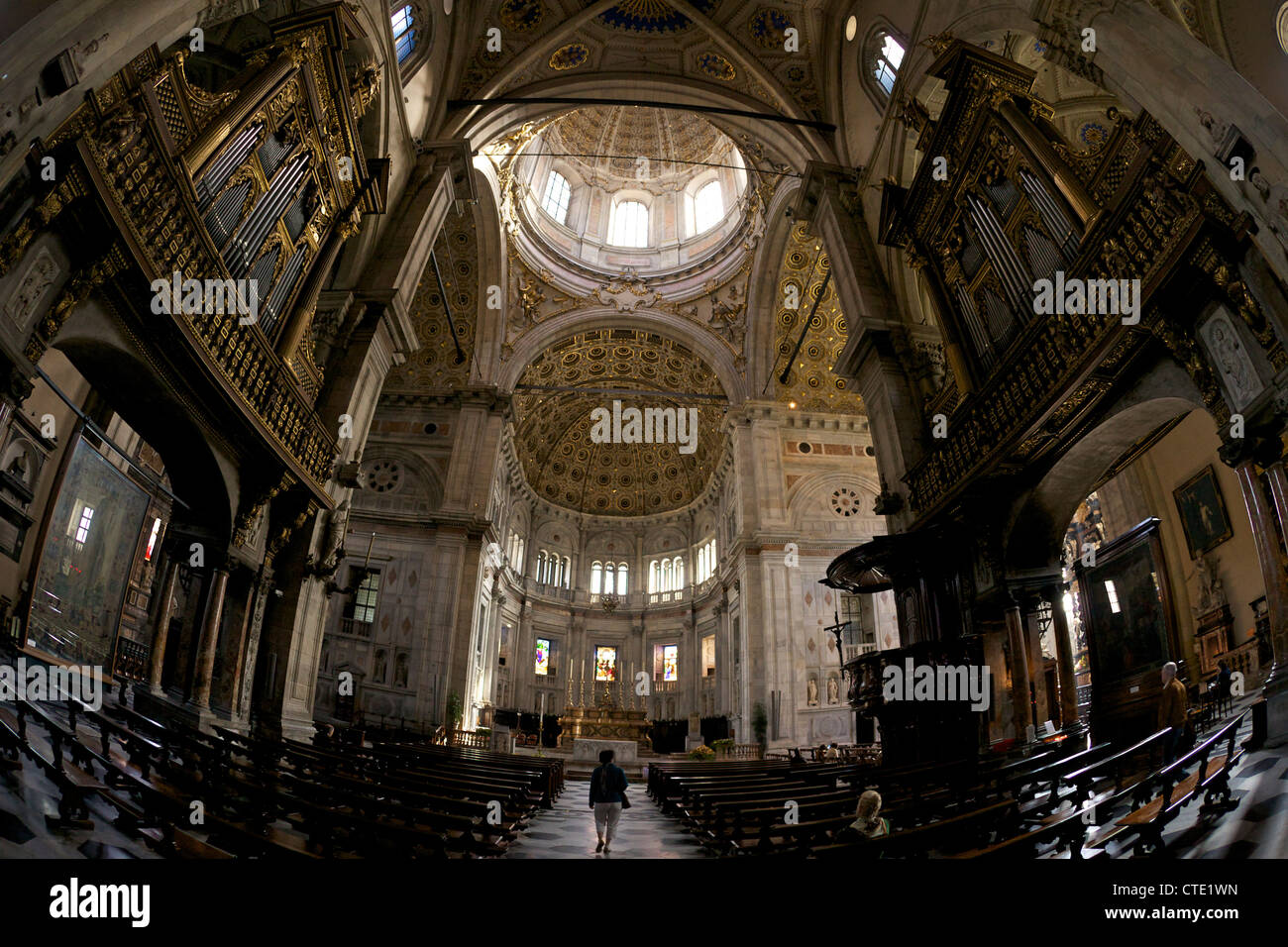Interior of Como Duomo, city centre, Lake Como, Italy, Europe Stock Photo
