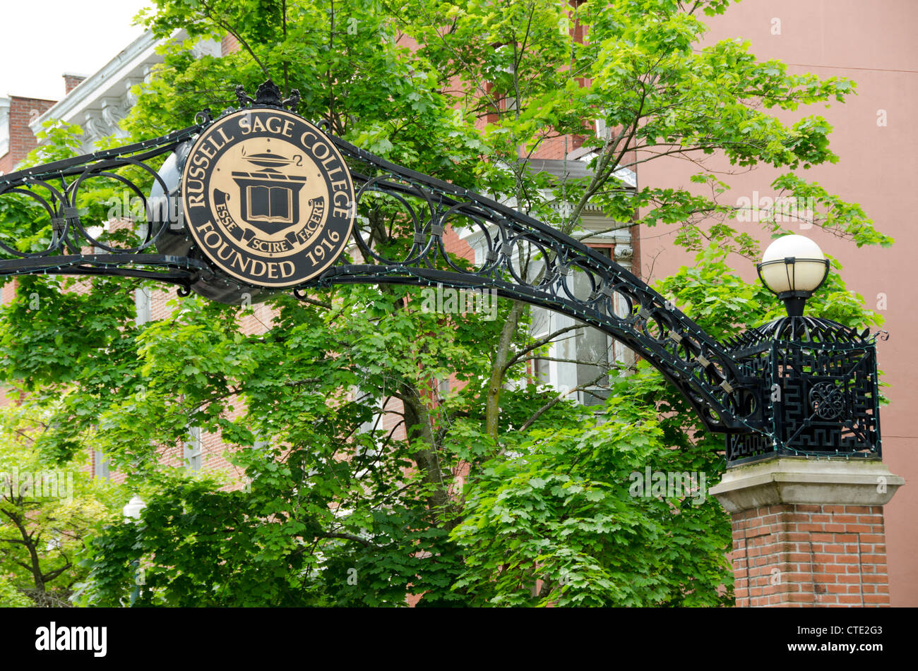 New York, Troy. Russell Sage College Stock Photo Alamy