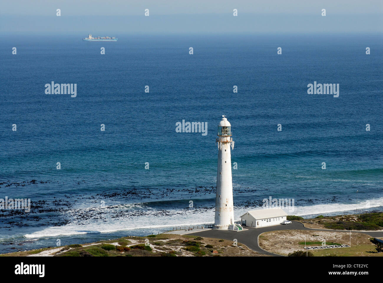 Slangkop lighthouse, near Kommetjie Cape Peninsular, Cape Town, Western Cape, South Africa Stock Photo