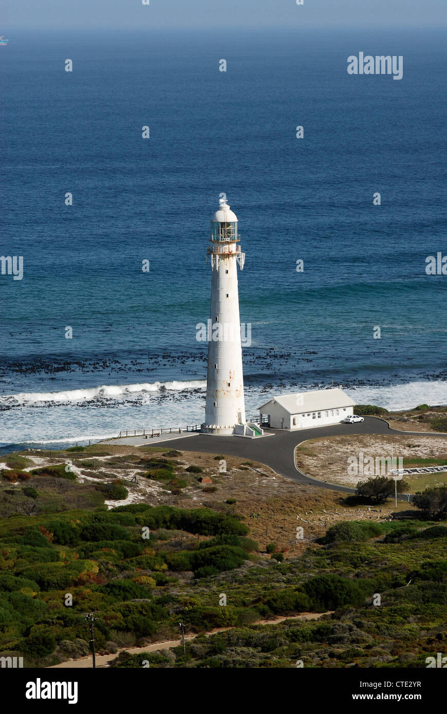 Slangkop lighthouse, near Kommetjie Cape Peninsular, Cape Town, Western Cape, South Africa Stock Photo
