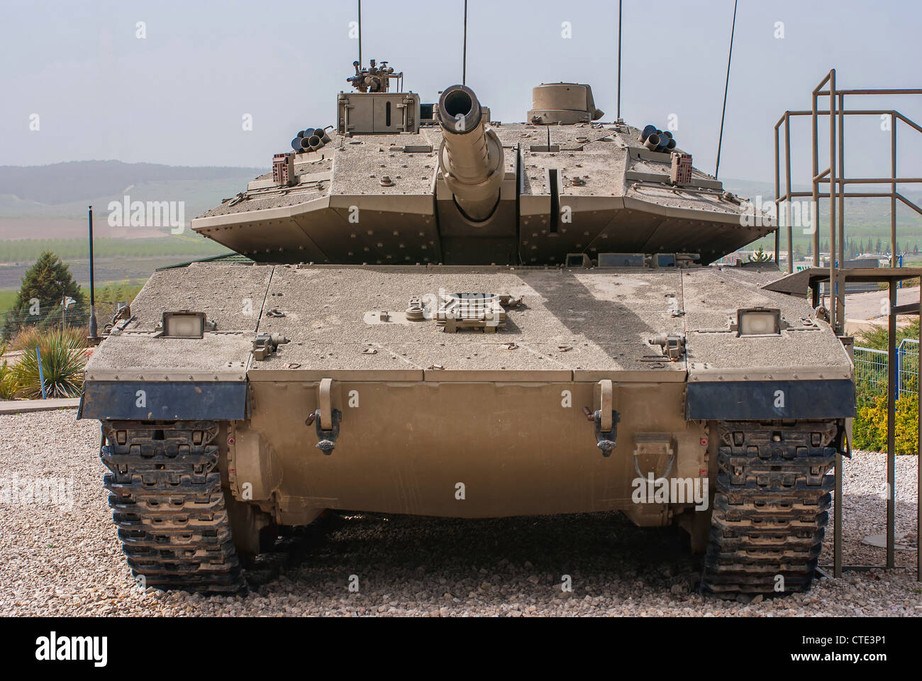 Israeli Merkava Mark IV tank in Latrun Armored Corps museum, Israel Stock Photo
