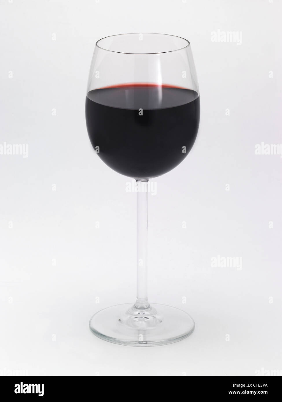 A glass of red wine Stock Photo