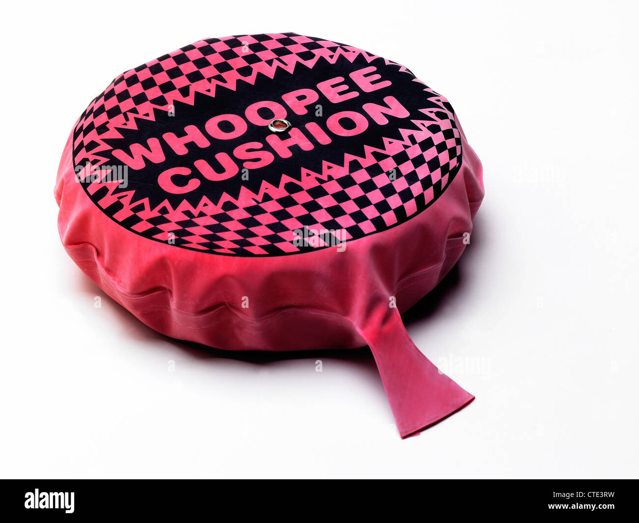 A red whoopee cushion Stock Photo
