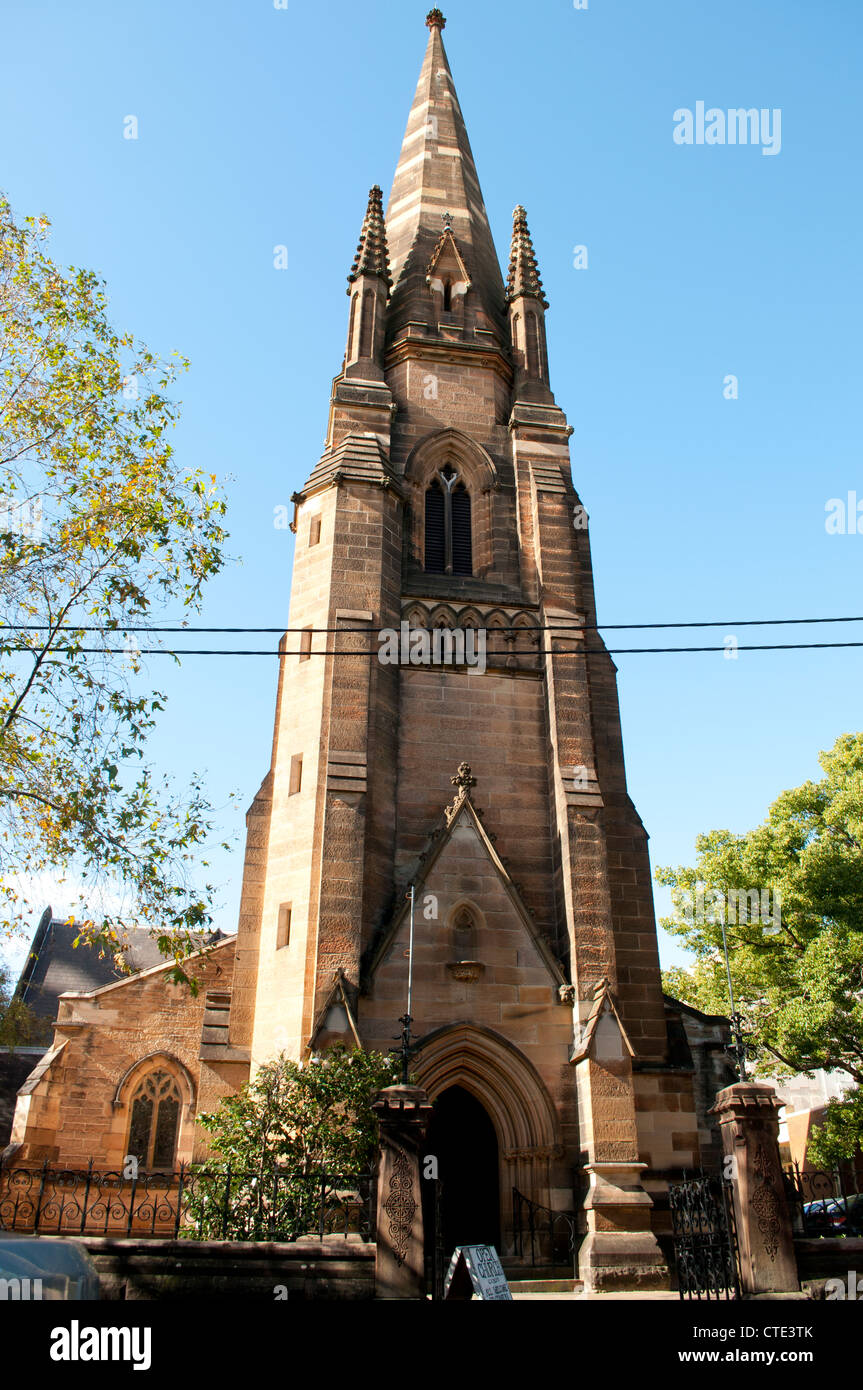 St John's Church, Darlinghurst, Sydney, Australia Stock Photo
