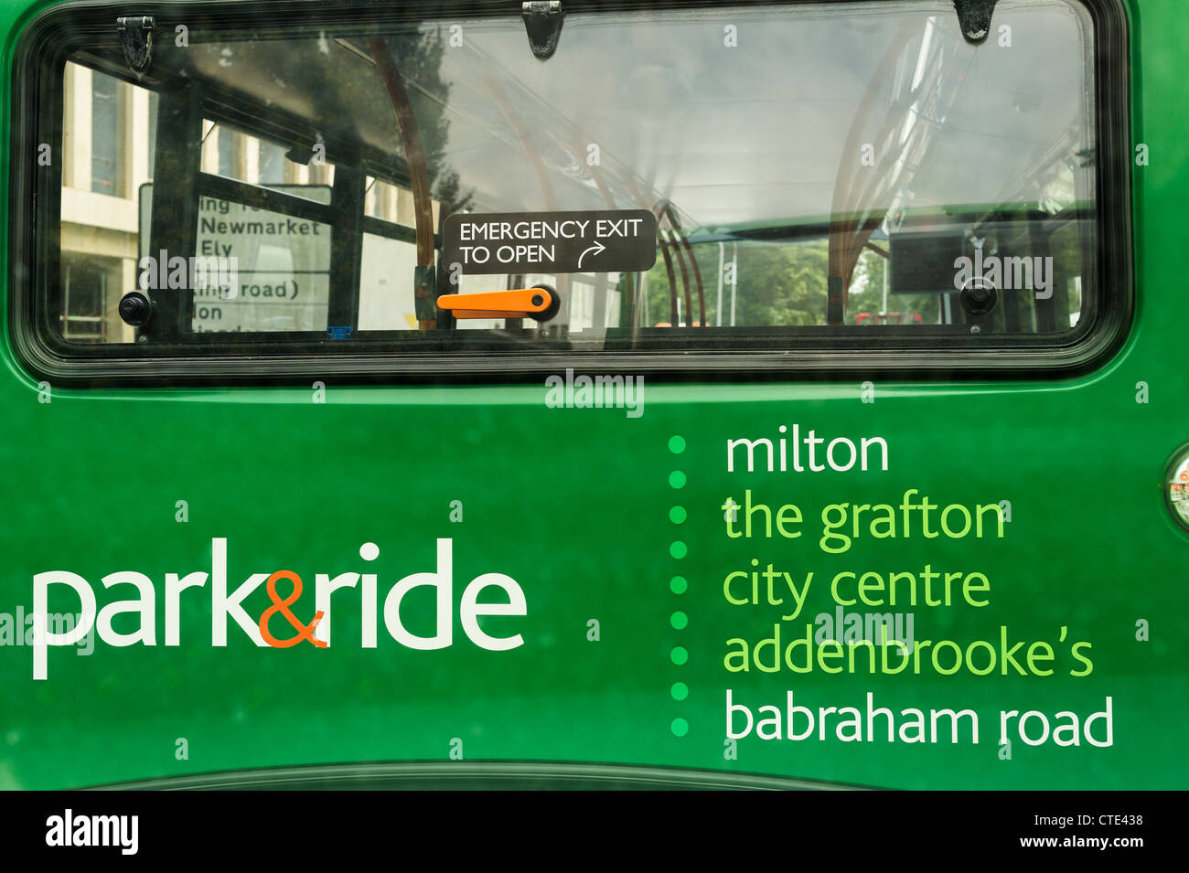 Cambridge park and ride bus Stock Photo Alamy