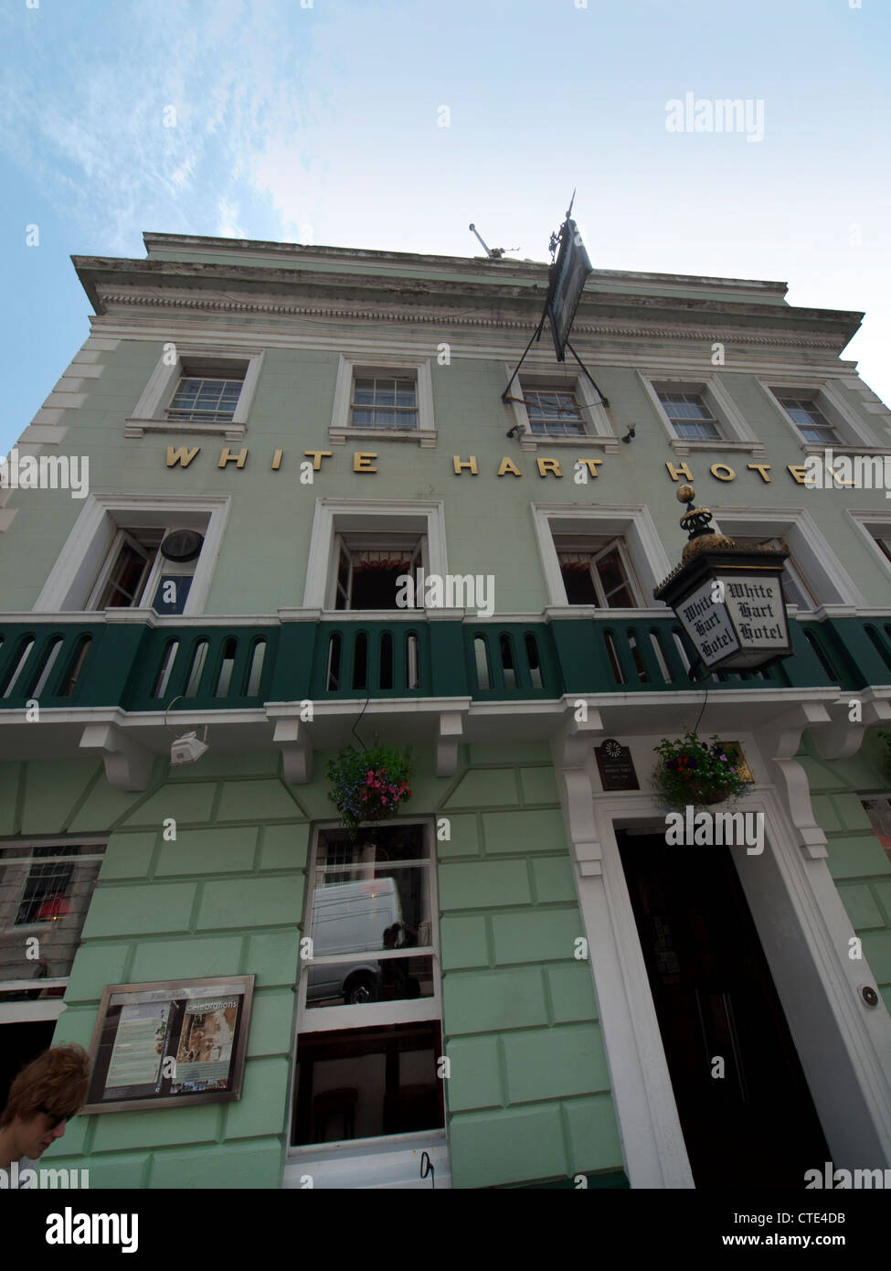 The facade of the White Hart Hotel in Lewes,East Sussex,England Stock Photo Alamy