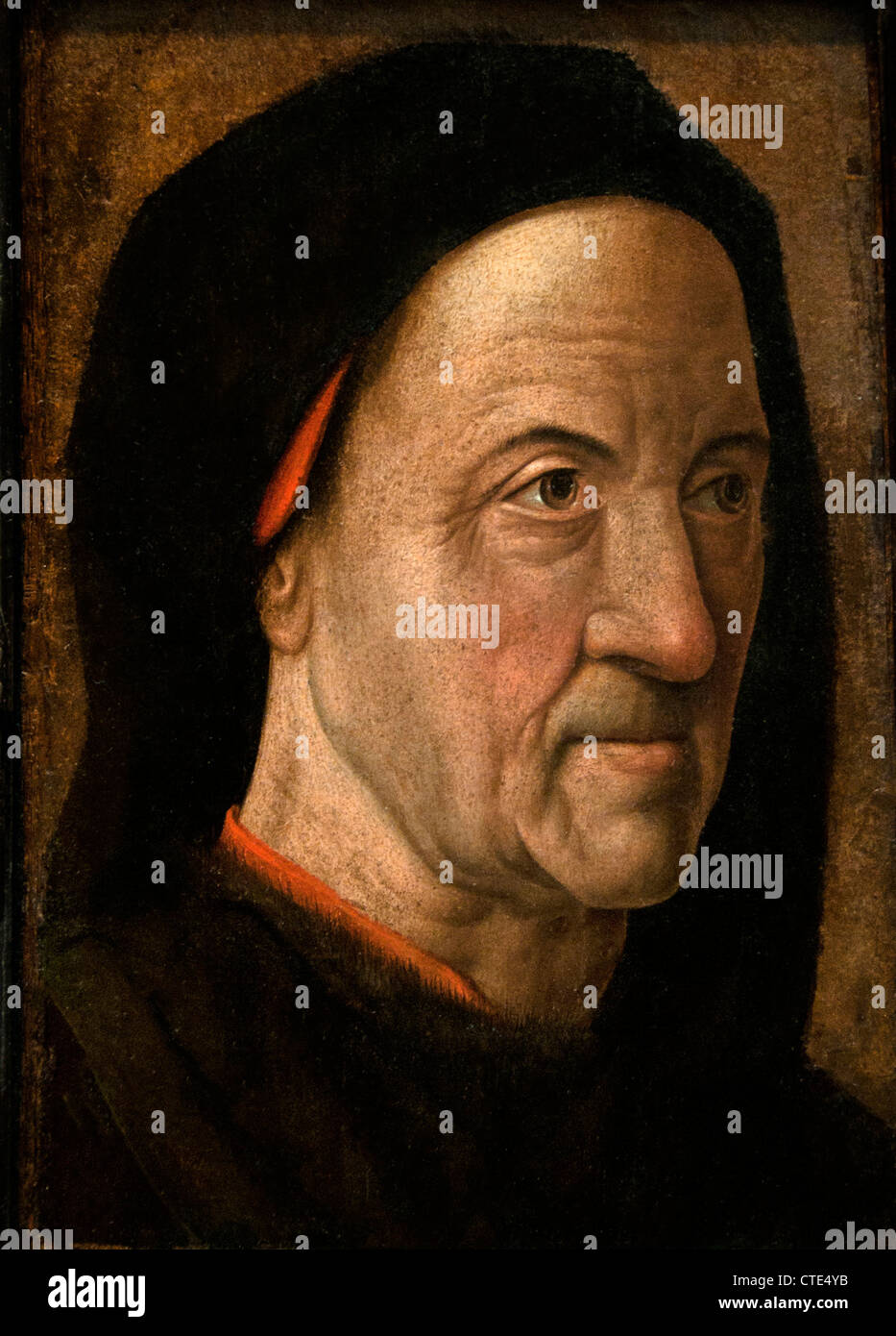 Portrait of a Man 1470–75 Circle of Hugo van der Goes Dutch Netherlands Stock Photo