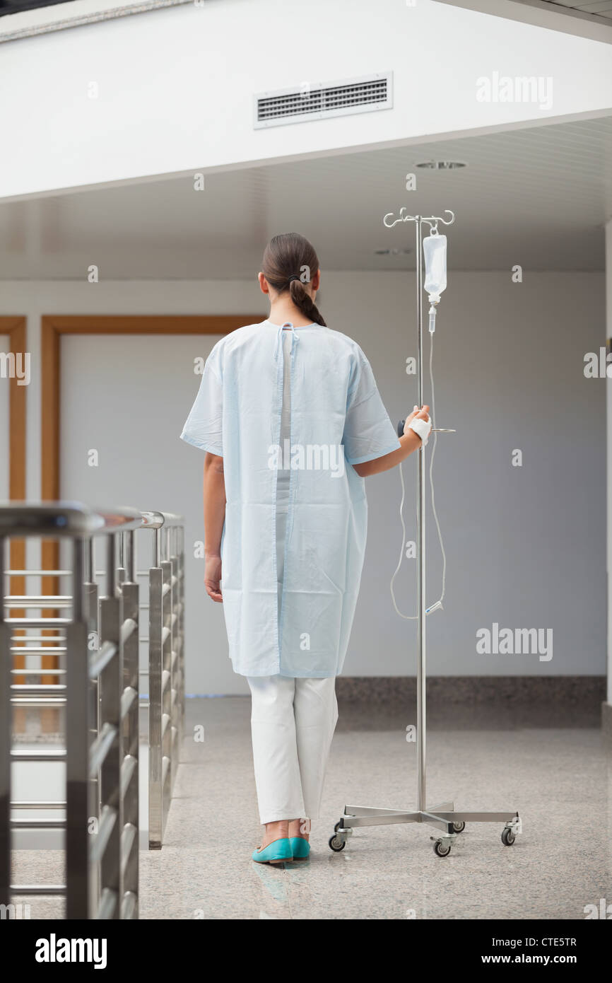 Hospital hallway rear view hi-res stock photography and images - Alamy