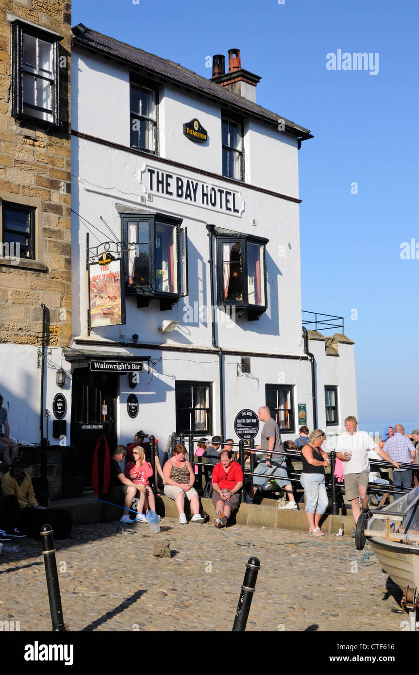 The Bay Hotel, Robin Hood's Bay Stock Photo Alamy
