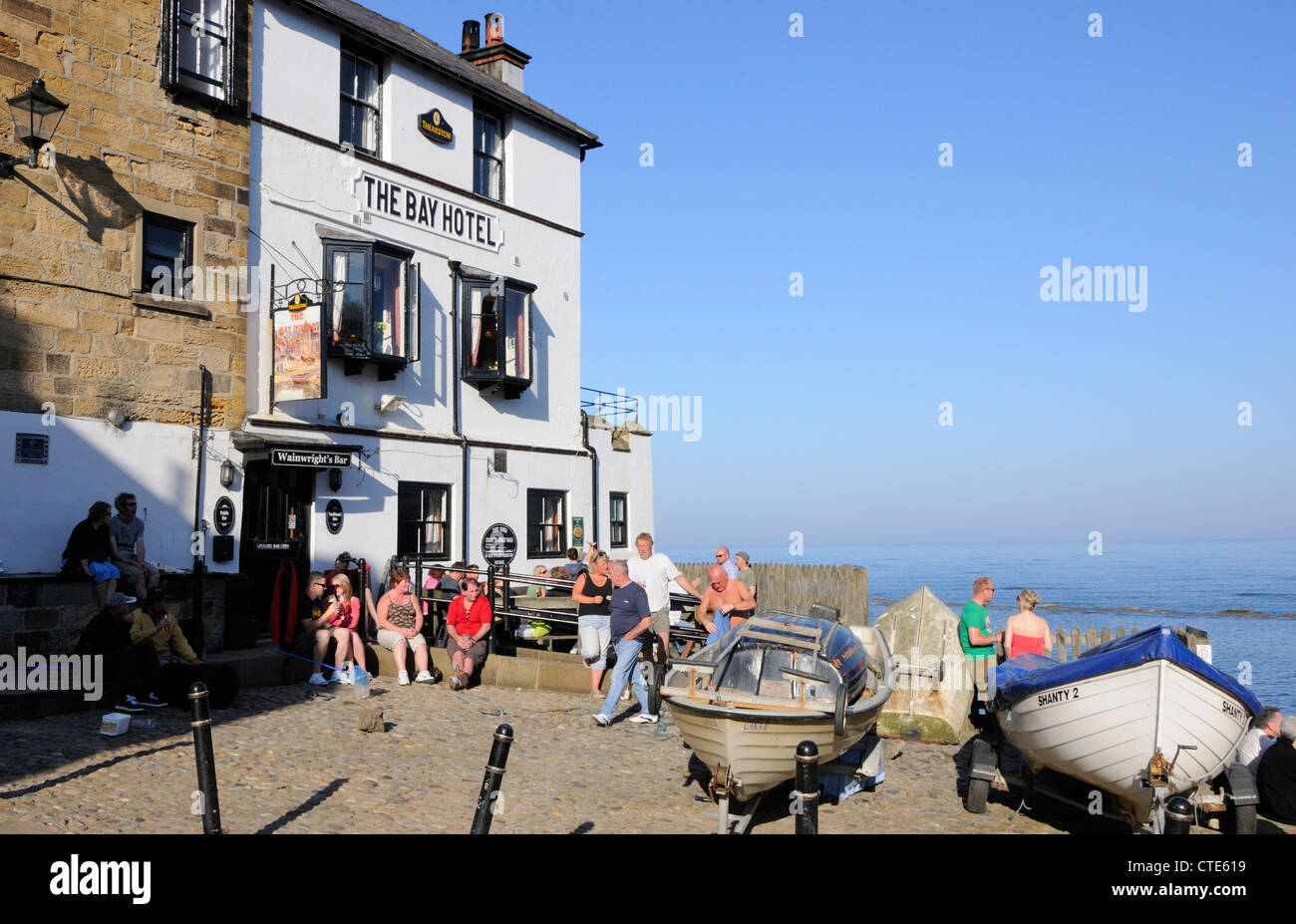 The Bay Hotel, Robin Hood's Bay Stock Photo Alamy
