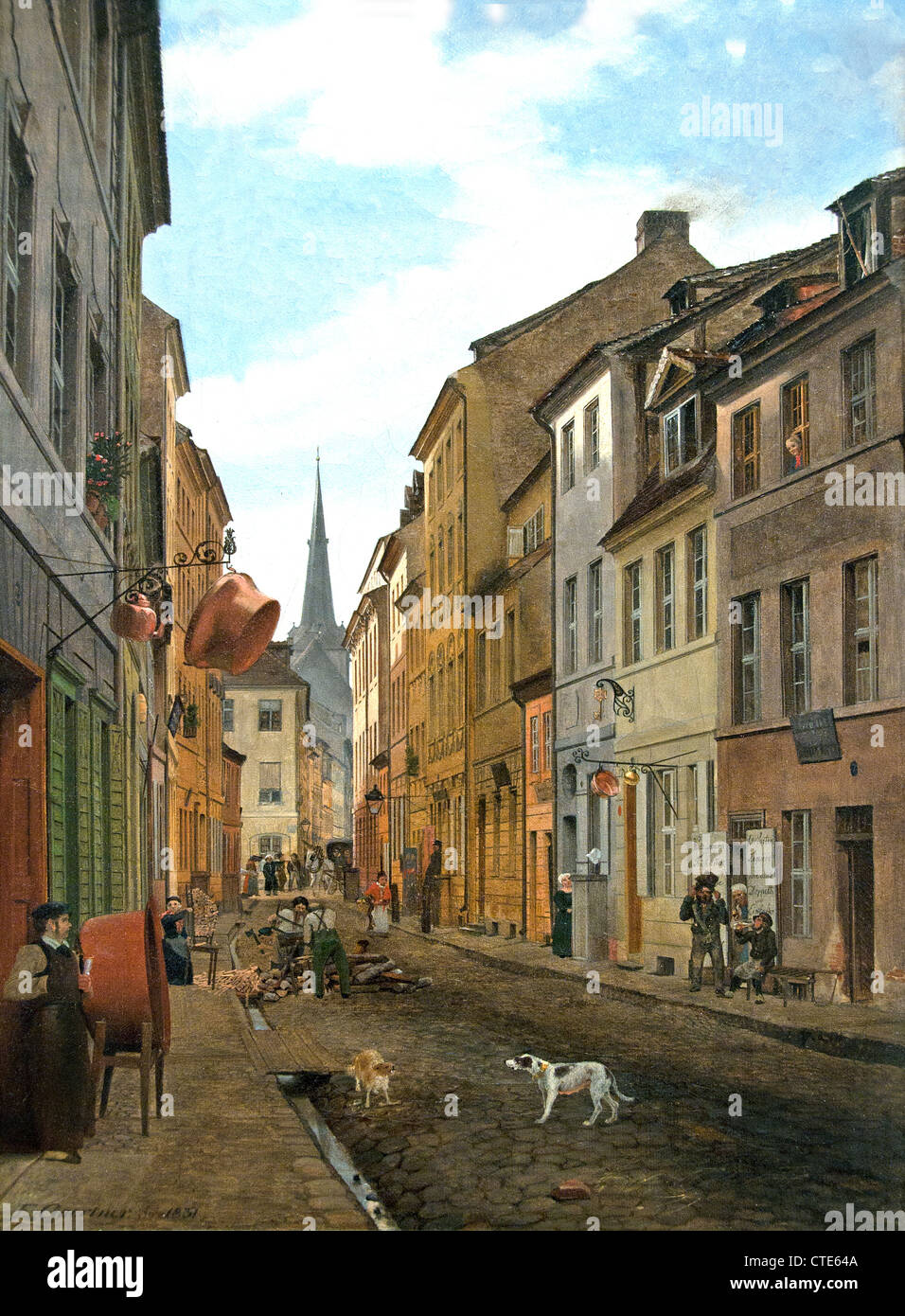 Parochialstrasse in Berlin 1831 by Eduard Gaertner German Berlin 1801