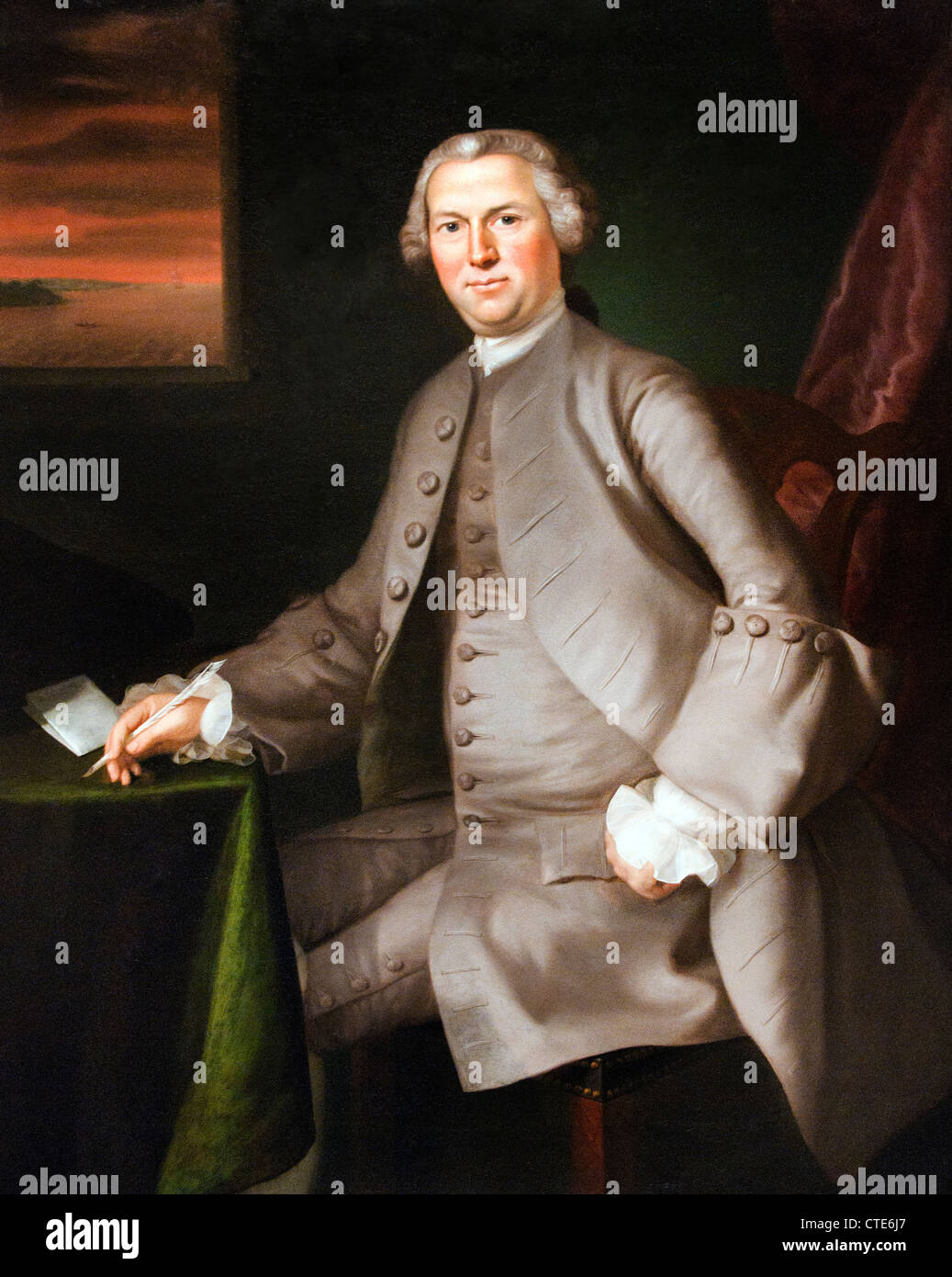 Samuel Cutts  1762 Joseph Blackburn 1752 – 1778  American United States of America Stock Photo