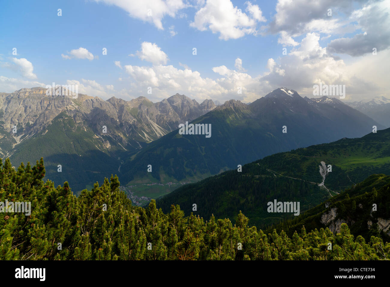 Mountains near Fulpmes in the Austrian Alps,Tyrol,Austria,Europe Stock Photo