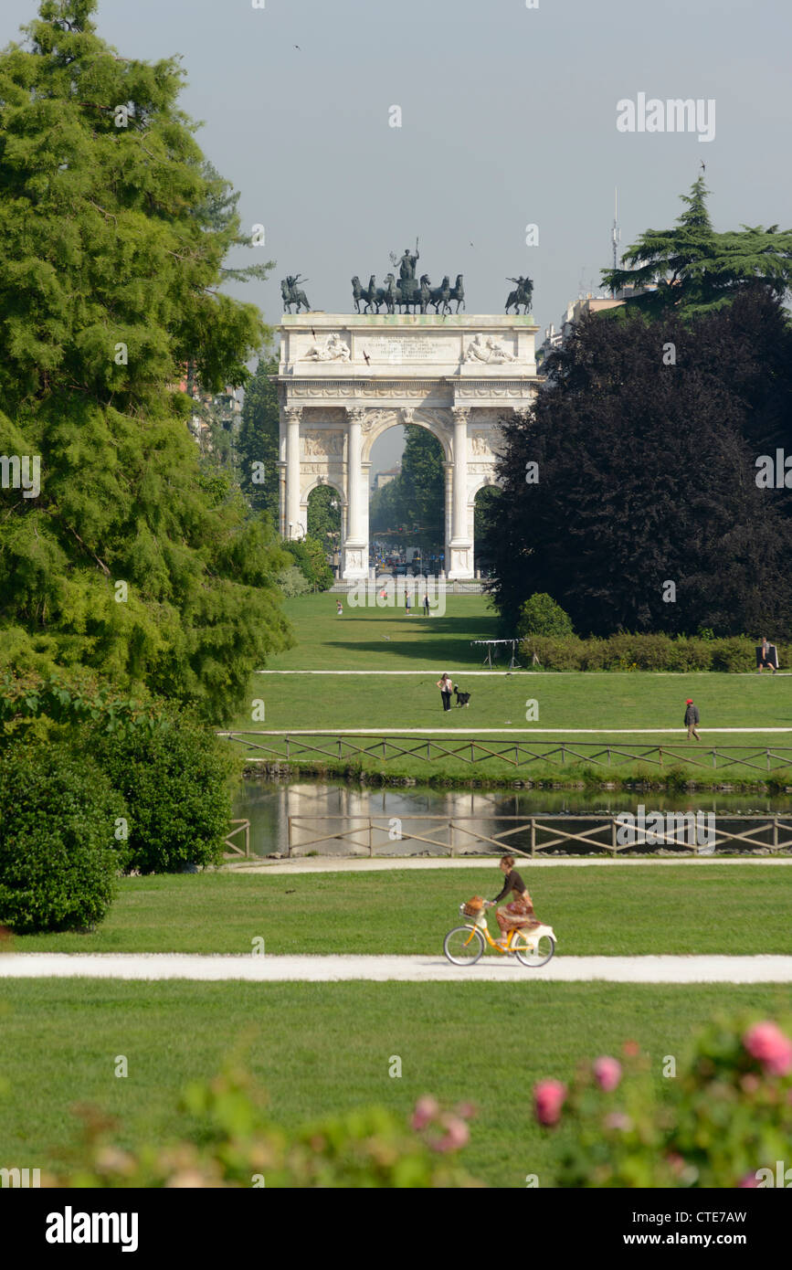 Sempione Park, Milan, Lombardy,Italy,Europe Stock Photo - Alamy