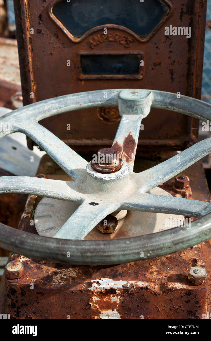 Abandoned shipbuilding machinery, Cockatoo Island, Sydney, Australia Stock Photo