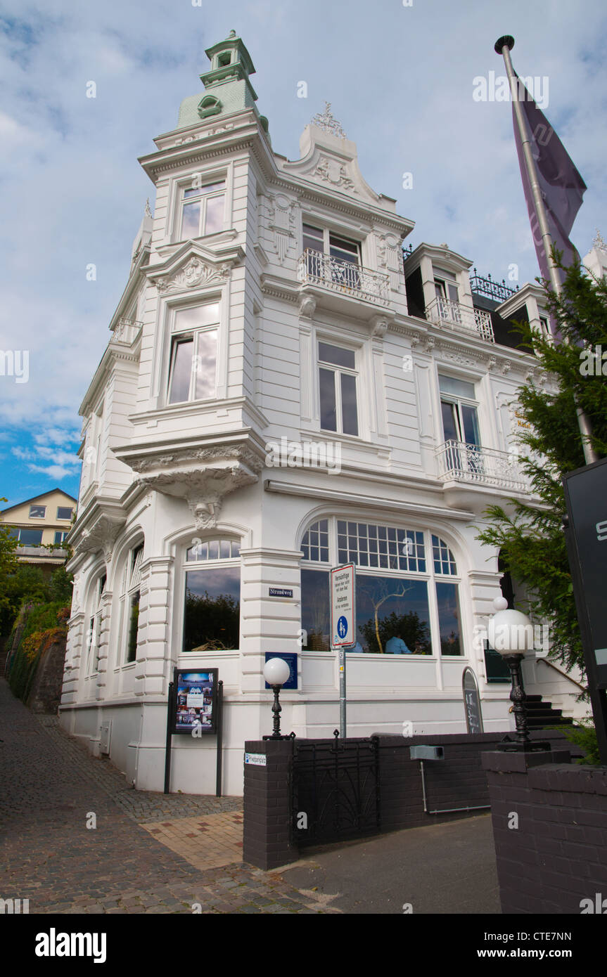 Strandhotel Blankenese hotel Blankenese district Hamburg Germany Europe Stock Photo