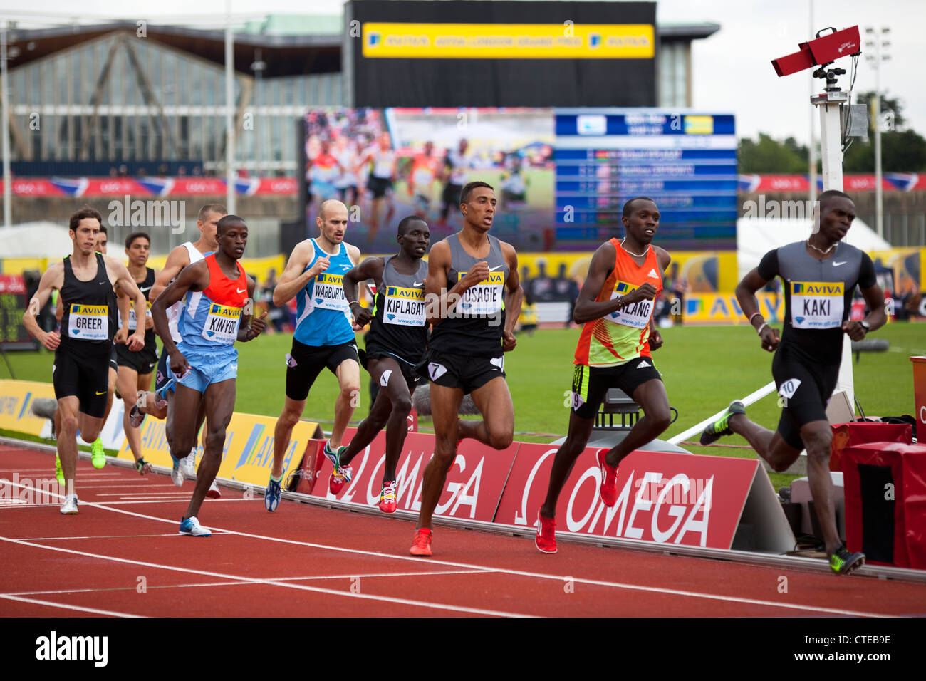 Mens 800m, Aviva London Grand Prix, Crystal Palace, London 2012 Stock
