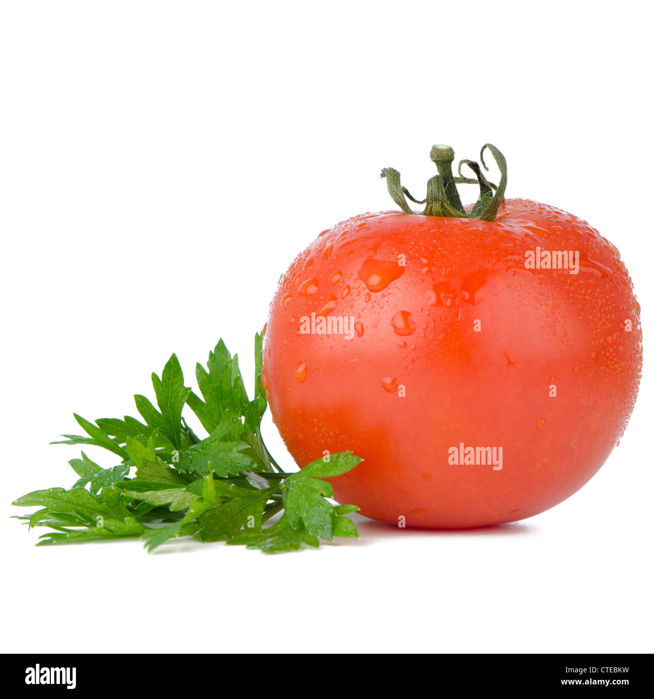 Red tomato isolated on white background Stock Photo - Alamy