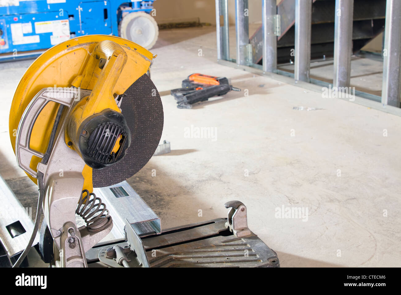 Cutting metal studs cheap with miter saw