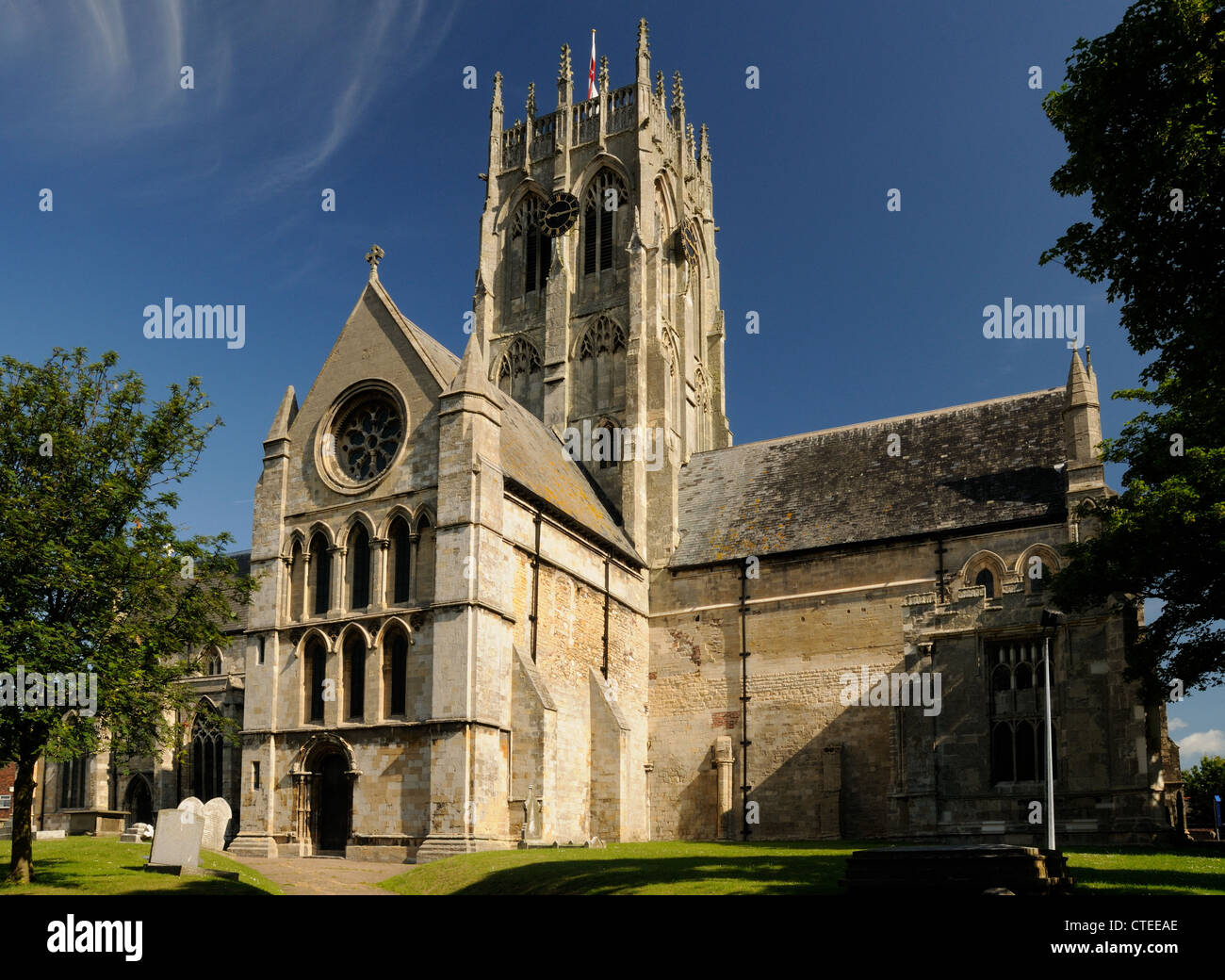 St Augustine's Church, Hedon, East Yorkshire, England Stock Photo