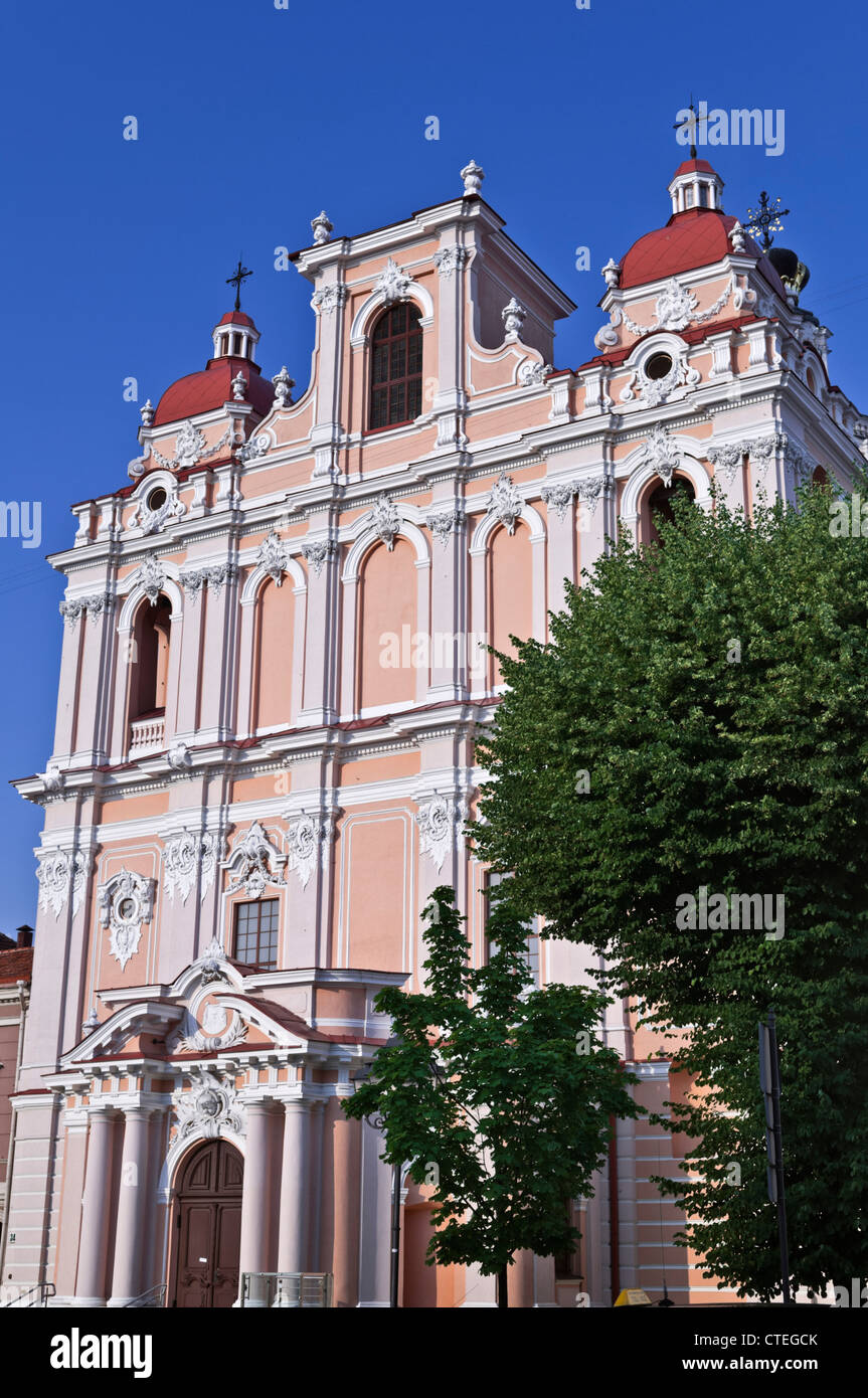 Jesuit Church of St Casimir Vilnius Lithuania Stock Photo Alamy