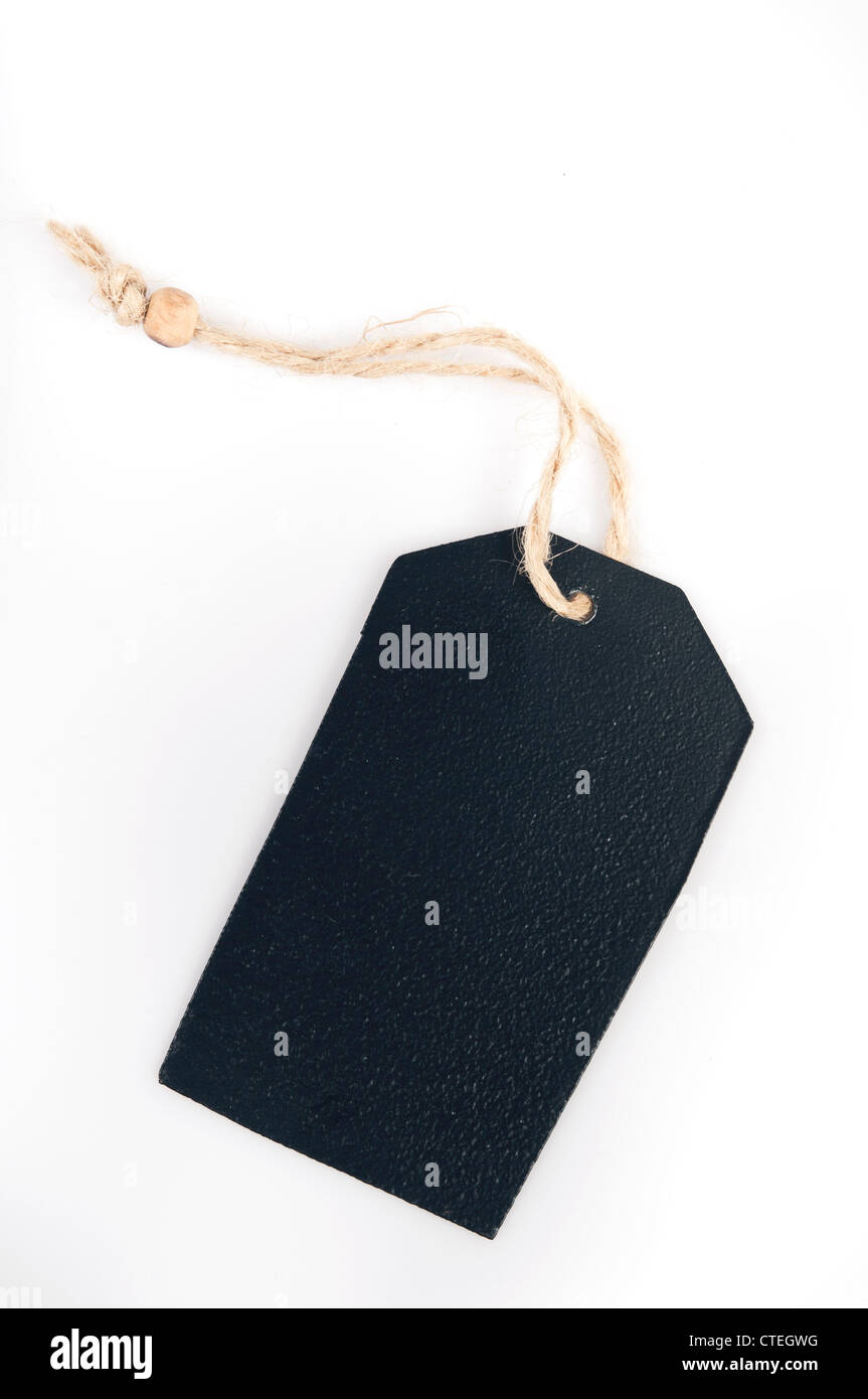 black blank metal tag Stock Photo - Alamy